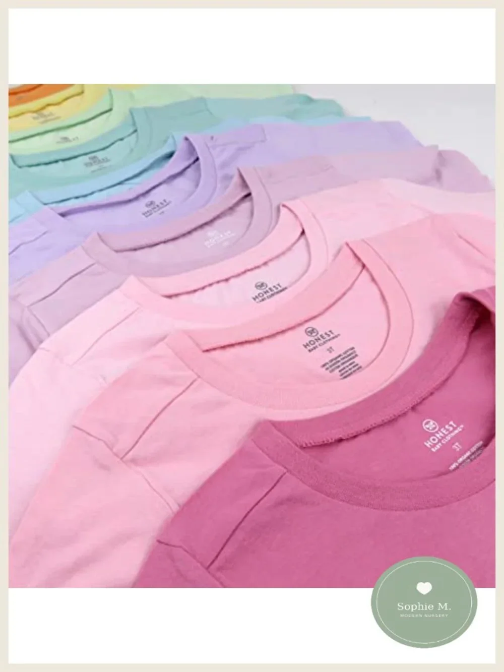 10 Pack Baby Toddler Long Sleeve T-Shirts 100% Organic Cotton